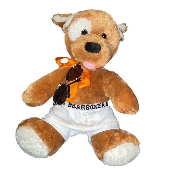 Build A Bear Boxer Plush Teddy Sunglasses Underwear Shorts Tongue Nursery Decor - Picture 11 of 11